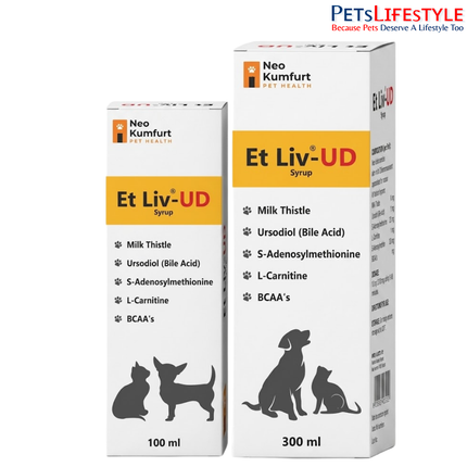 ET-LIV U D Advanced Ursodiol, SAMe & Silymarin Liver Support Formula for Dogs & Cats