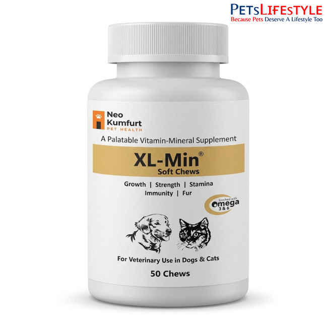 Neo Kumfurt XL-MIN CHEW – Complete Multivitamin, Mineral & Essential Nutrient Supplement for Dogs