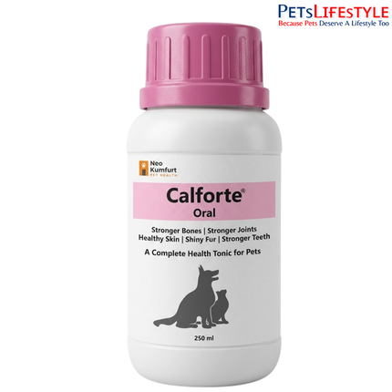 Neo Kumfurt Calforte Oral – Calcium, Phosphorus, Vitamin D3 & Mineral Health Tonic for Dogs