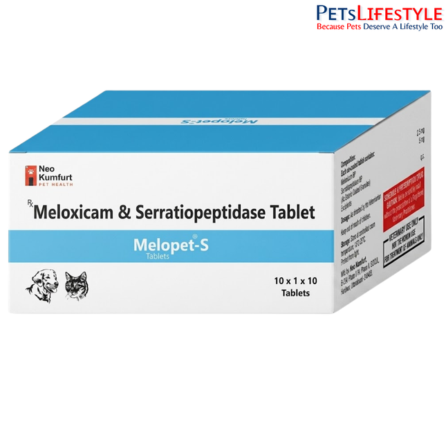 Neo Kumfurt Melopet-S Tab – Meloxicam Flavoured Mouth Melt Tablets for Dogs