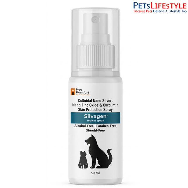 Silvagen – Nano Colloidal Silver Antiseptic & Wound Healing Spray for Dogs & Cats
