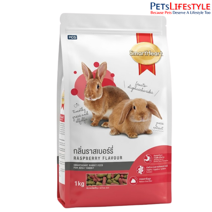 SmartHeart Rabbit Dry Food –  Raspberry Flavour 1 Kg