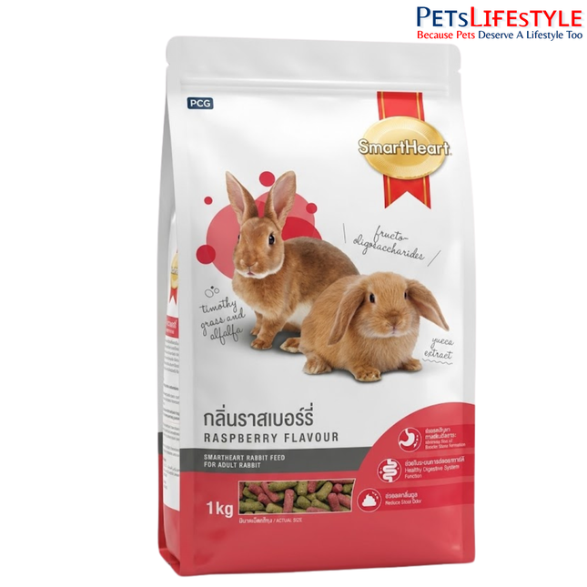 SmartHeart Rabbit Dry Food –  Raspberry Flavour 1 Kg