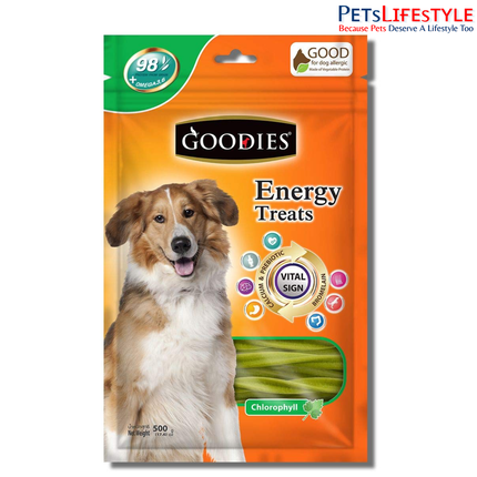 Goodies Energy Dog Treats - Chlorophyll - 500 g