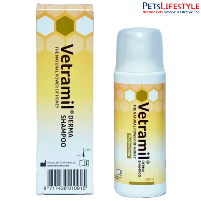 Vetramil Derma Shampoo Honey-Based Soothing Shampoo for Dogs 150 ml