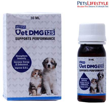 Vetina Vet DMG 125 Liquid Immune Modulator for Dogs and Cats 15 ml