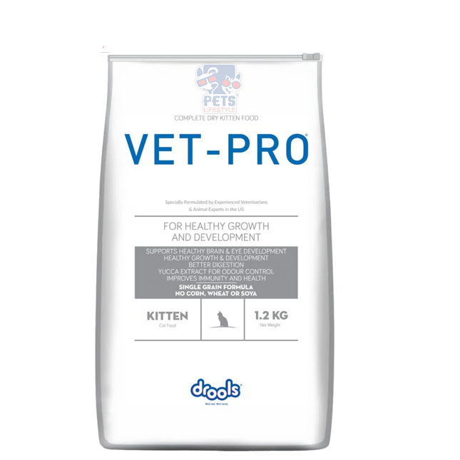 Vet-Pro kitten food package on a white background