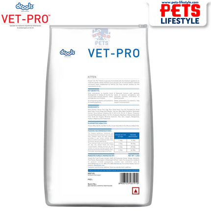 Drools VET PRO Kitten Cat Dry Food 1.2 kg