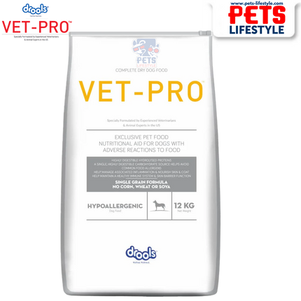 Drools VET PRO Hypoallergenic Adult Dog Dry Food