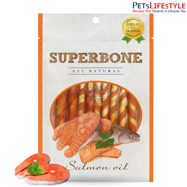 Superbone Sticks Dog Treat Salmon Oil-170