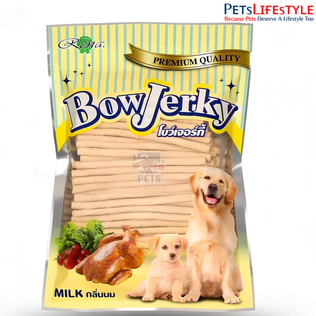 Rena BowJerky Milk Sticks Dog Treats - 800g