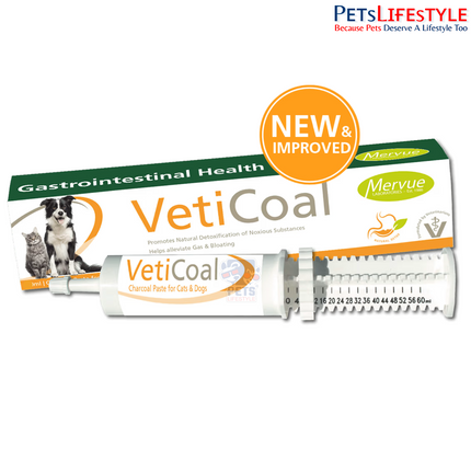 Merveu Veticoal Charcoal Paste for dogs & cats, 30ml