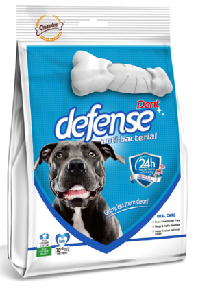 Gnawlers Dent Defense Anti Bacterial, Dental Chew Bone for Dogs Medium, 525 g