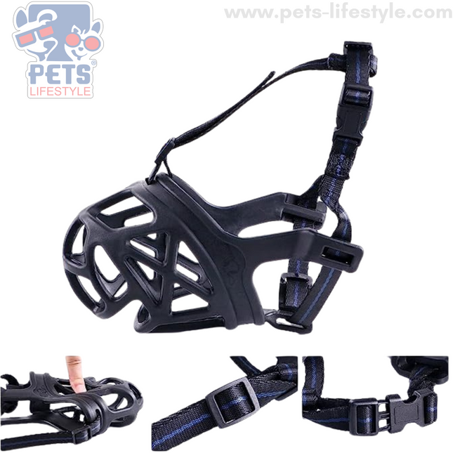 Soft & Durable Basket Muzzle for Dogs