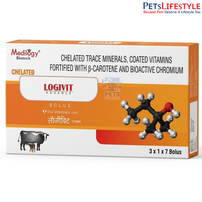 LOGIVIT ADVANCE Vet Bolus | Advanced Antioxidant, Fertility & Trace Mineral Supplement for Livestock