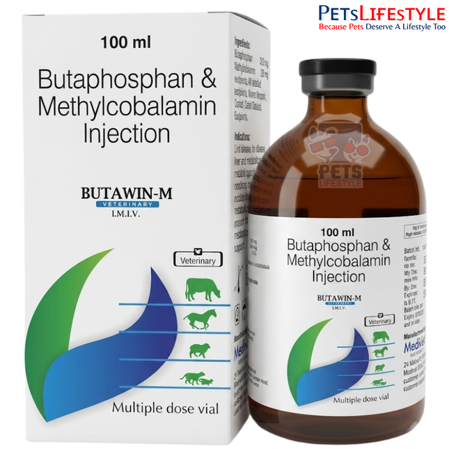 Butawin-M Injection | Butaphosphan 100 mg & Mecobalamin 100 mcg Injection