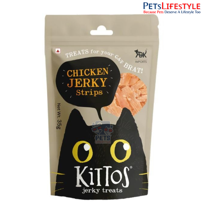 Kittos Purr Fect Chicken Jerky Strips Cat Treats