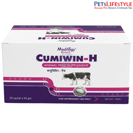CUMIWIN-H Vitamin Powder – Veterinary Vitamin Feed Supplement for Growth, Immunity & Stress Support | 20 × 50 g Sachets