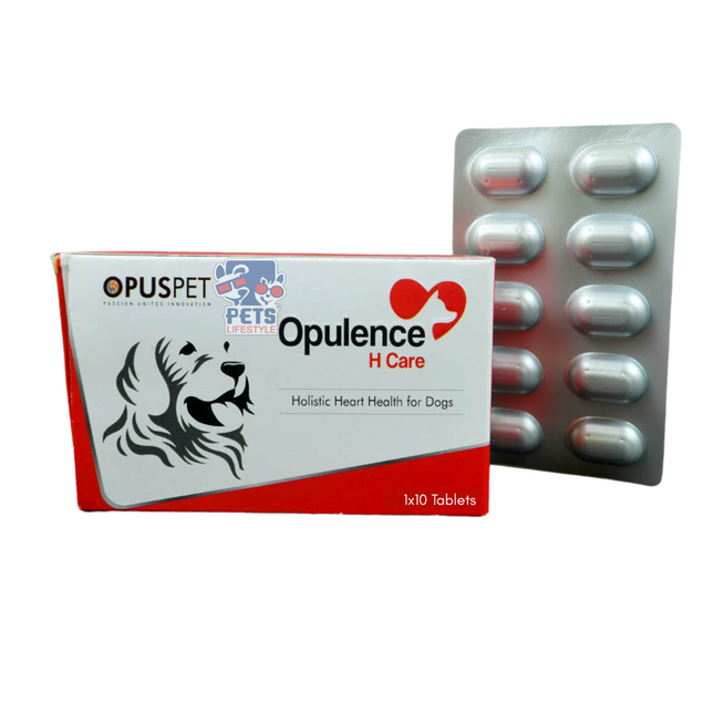 Opus Pet Opulence H – Holistic Tabltes (Heart Health Supplement for Dogs & Puppies  Tabltes)