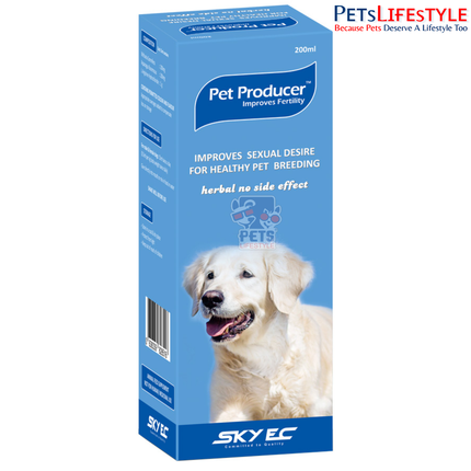 Sky EC Pet Producer | Natural Fertility & Reproductive Health Supplement for Male & Female Dogs | 200 ml