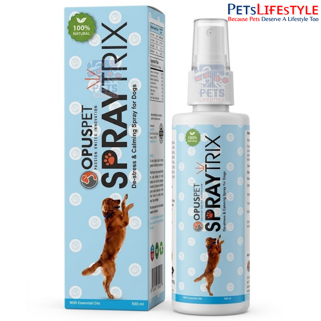 Opus Pet Spraytrix | De-Stress & Calming Spray for Dogs | Anxiety & Stress Relief | 100 ml