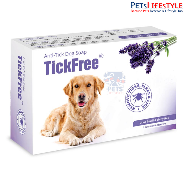 Sky EC TickFree Anti-Tick Dog Soap | Natural Herbal Tick, Flea, Lice & Mite Control Soap for Dogs | 75 g