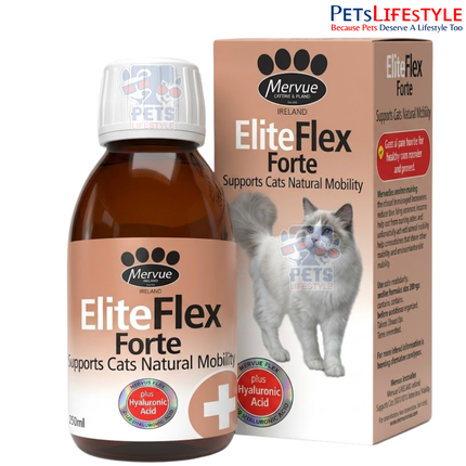 Mervue EliteFlex Forte Cat | Advanced Arthritis, Bone & Joint Support for Cats | 150 ml