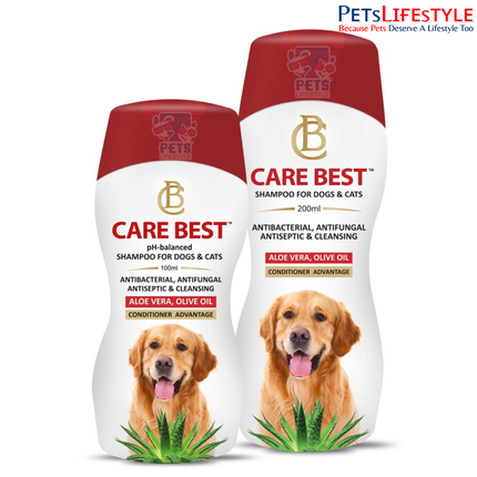 Sky EC CareBest Shampoo | Medicated Antifungal, Antibacterial & Antiseptic Shampoo for Dogs & Cats | 200 ml