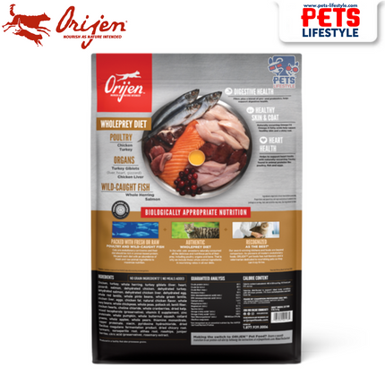 Orijen Cat Food Original – Grain-Free, Freeze-Dried Coated, High Protein