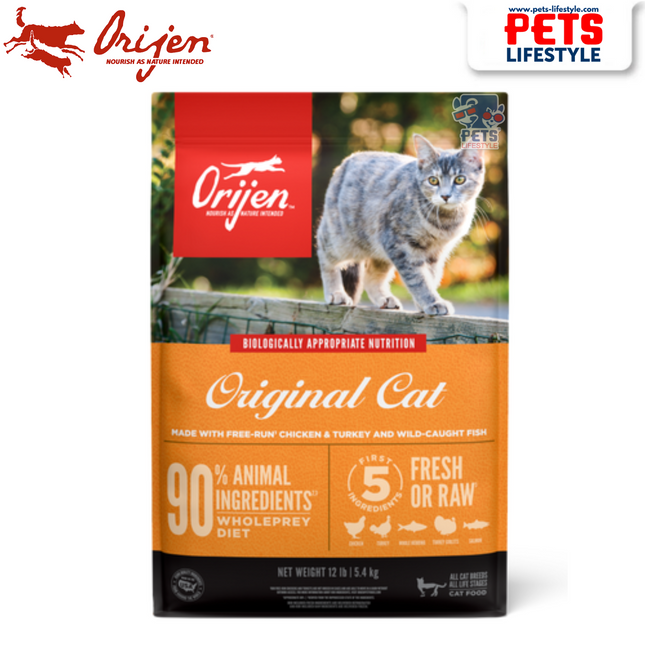 Orijen Cat Food Original – Grain-Free, Freeze-Dried Coated, High Protein