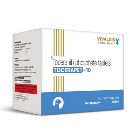 Vivaldis Tocerapet 10mg (Toceranib Phosphate) Tablets for Dogs