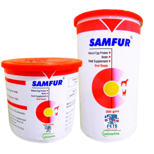 Vetoquinol Samfur Powder (Natural egg Protein & biotin)