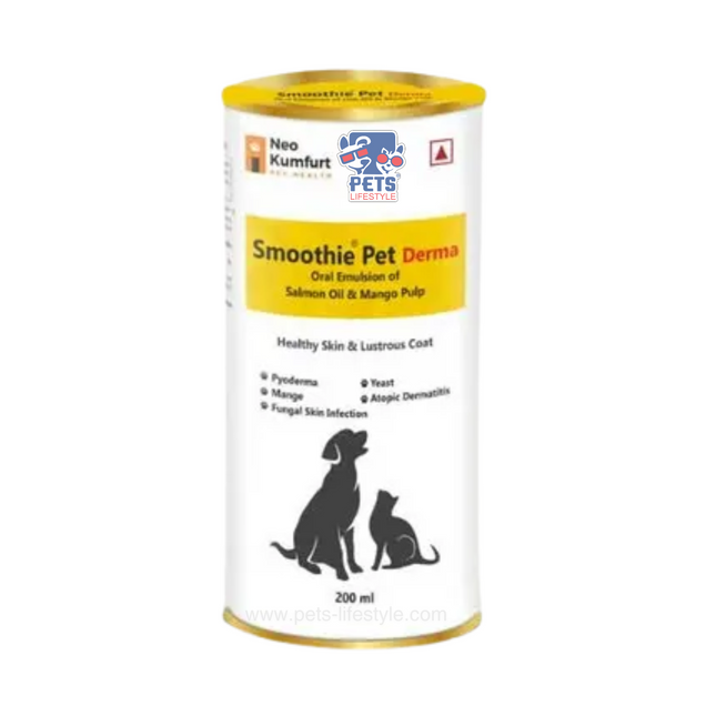 Neo kumfurt Smoothie Pet Derma (Salmon oil & Mango pulp) Syrup 200 ml