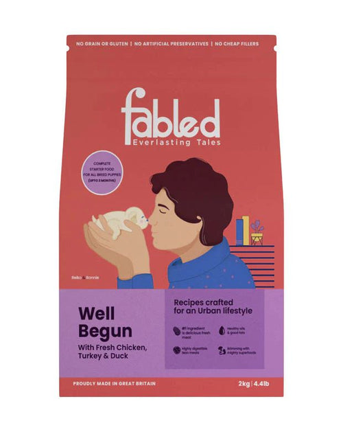Fabled Dry Dog Food - Well Begun Starter for all breed puppies (Upto 3 months)