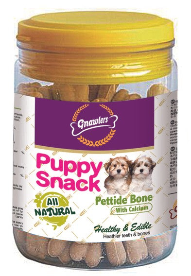 nawlers Puppy Snacks Pettide Bone Jar, 180 g