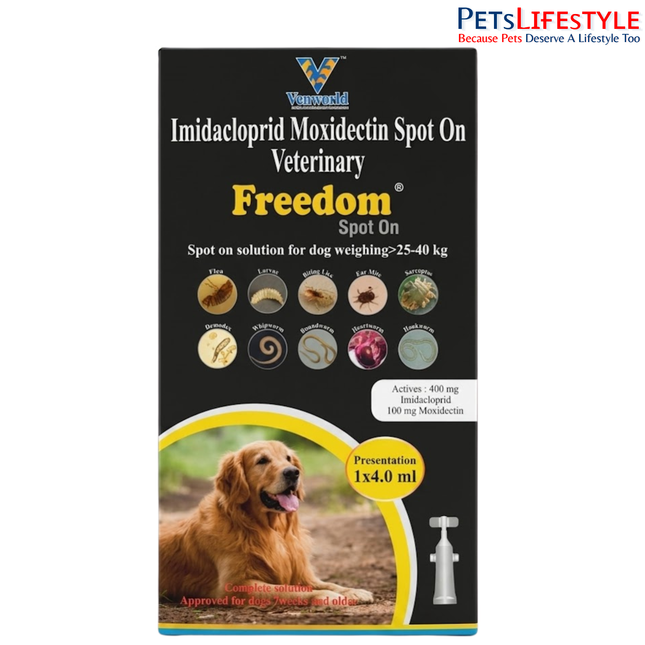 Freedom Spot On Solution For Dogs Weighing 25 - 40 Kg
