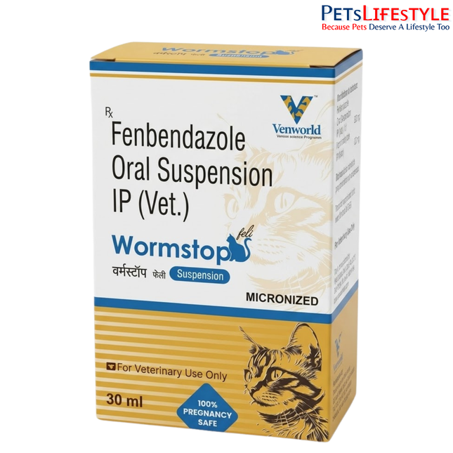 Venkys Wormstop Suspension Dewormer for Cats 30 ml