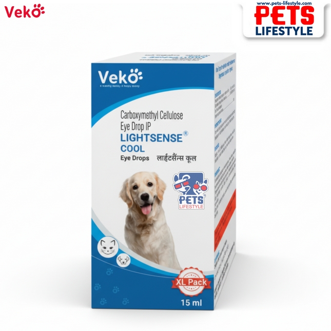 Veko LIGHTSENSE COOL Eye Drops – Soothing Lubrication & Eye Protection for Pets (15mL)