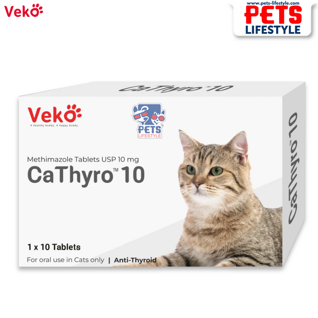 Veko CaThyro Methimazole 10mg Tablets for Cats