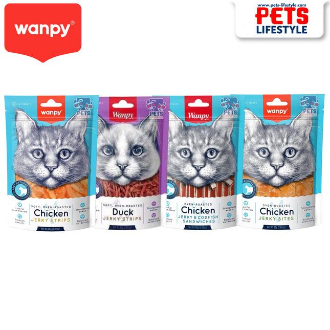 Wanpy Premium Treats for Cats  80g