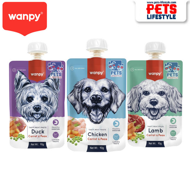 Wanpy Tasty Meat Paste (Lickable Dog Treat )