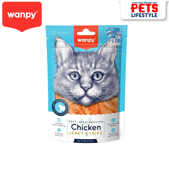 Wanpy Chicken Jerky Bites – 80g