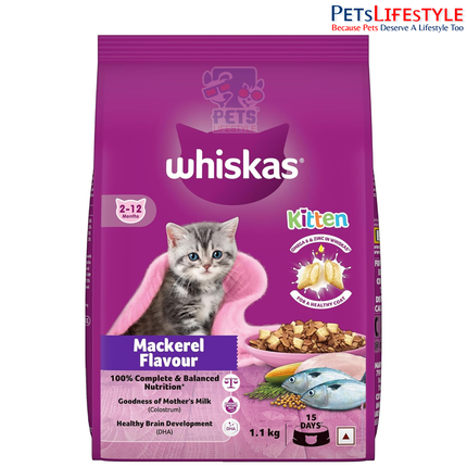 Whiskas Mackerel Kitten Dry Food