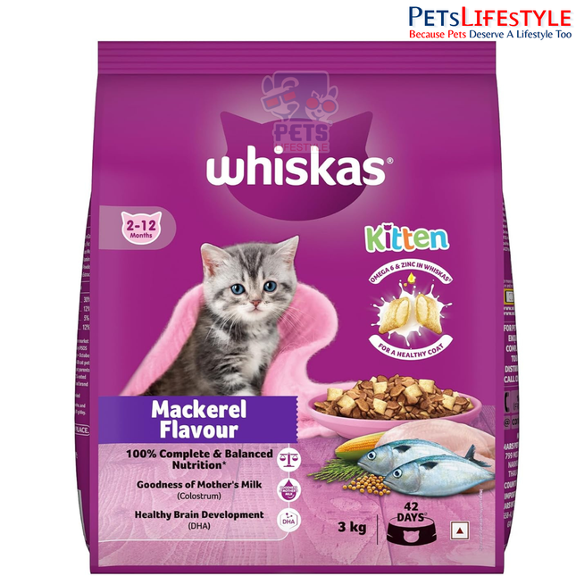 Whiskas Mackerel Kitten Dry Food