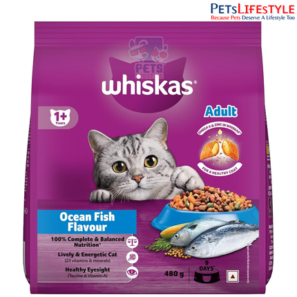 Whiskas Ocean Fish Adult Dry Cat Food