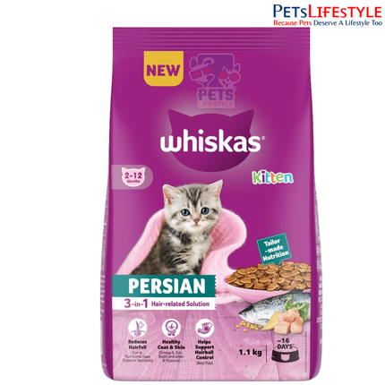 WHISKAS Persian Dry Kitten Food