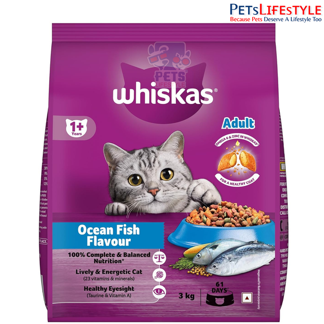Whiskas Ocean Fish Adult Dry Cat Food