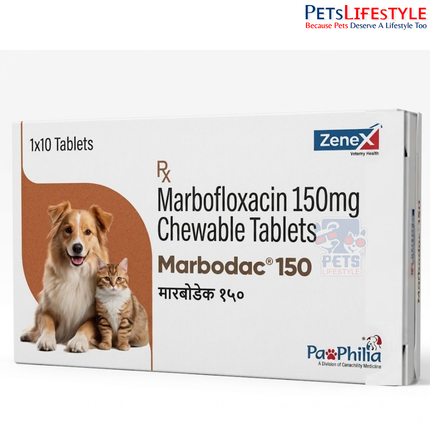 Zenex Marbodac 150mg Marbofloxacin Chewable Tablets for Dogs & Cats