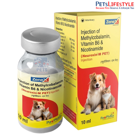 Neuroxin-M PET is a veterinary injection 10 ml