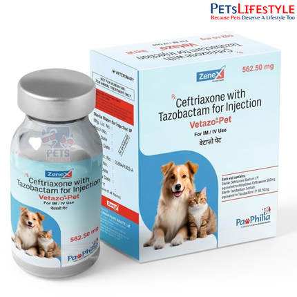 Zenex Vetazo Pet is a veterinary combination antibiotic is a veterinary injection